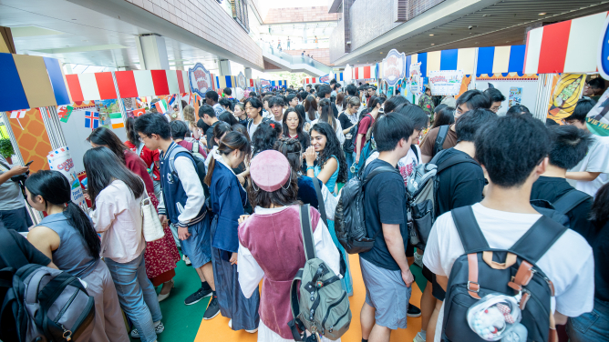 The event showcased a variety of cultural performances and booths, highlighting HKU’s dynamic and international campus environment.